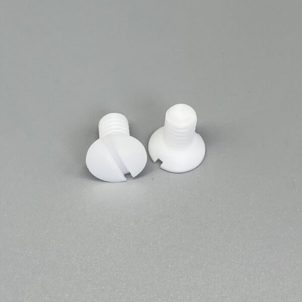 Imperial PTFE Teflon Countersunk Slotted Flat Head Screws, 1/4-20UNC