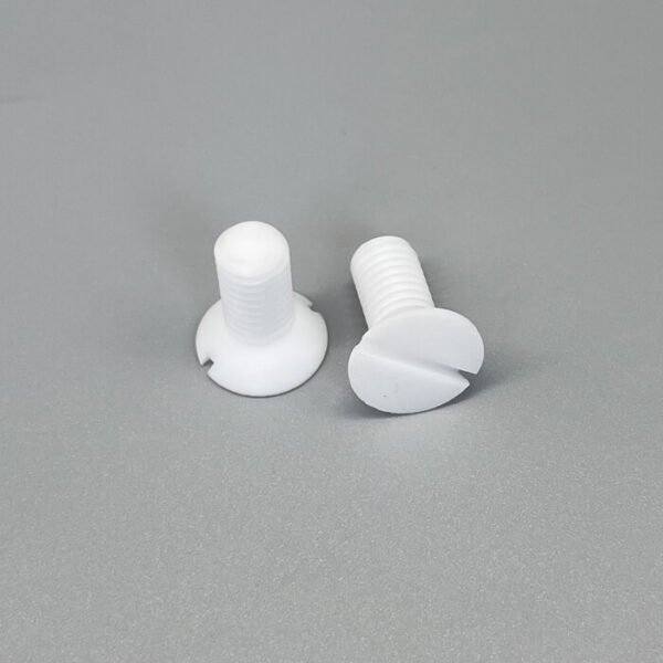 Imperial PTFE Teflon Countersunk Slotted Flat Head Screws, 5/16-18UNC