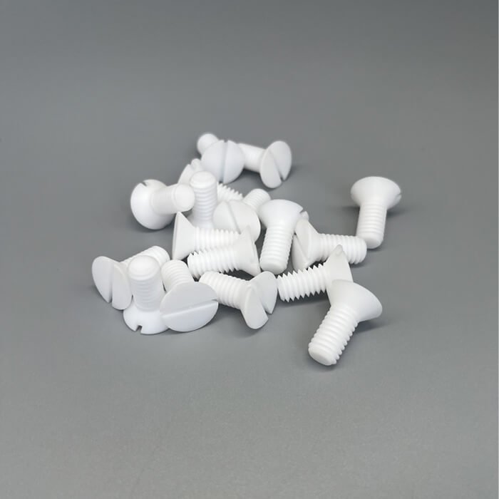 Imperial PTFE Teflon Countersunk Slotted Flat Head Screws, 5/16-18UNC - Image 2